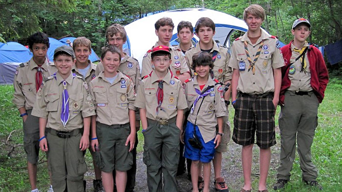Boy scouts camping trip