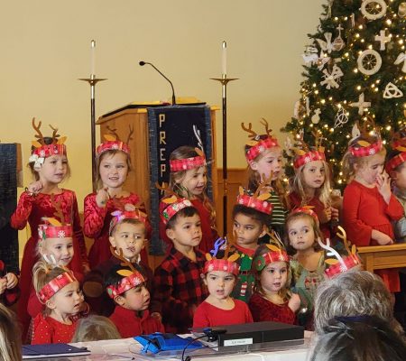 Singing in our Children's Cantata!